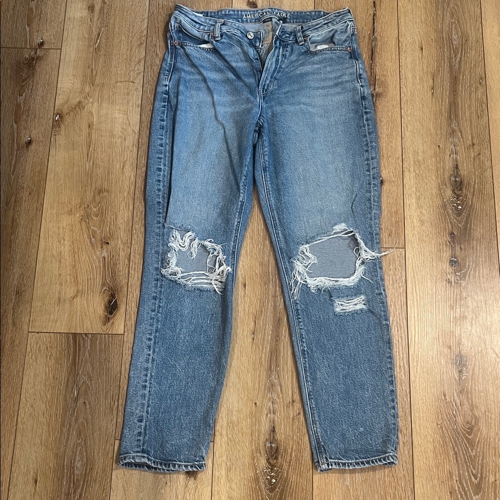 American eagle strigid mom jeans